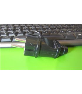 Вылка электрическая черная B16-302 250V 16A (12354)