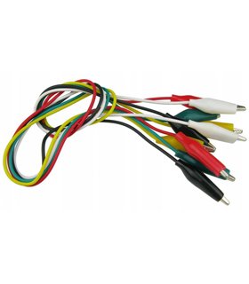 Макетные провода крокодилы набор 5 штук (10421) Макетные провода крокодилы набор 5 штук (10421)