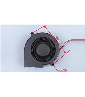 Вентилятор турбина кулер улитка DC 12V 2pin 98*30mm (15107) Вентилятор турбина кулер улитка DC 12V 2pin 98*30mm (15107)