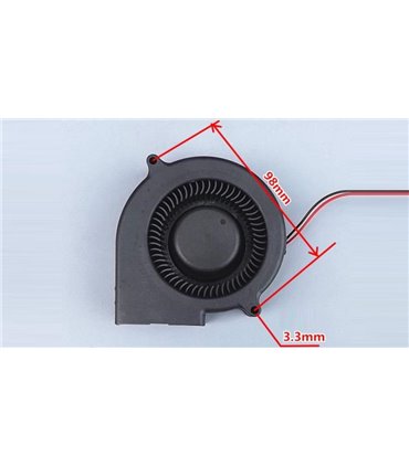 Вентилятор турбина кулер улитка DC 12V 2pin 98*30mm (15107)