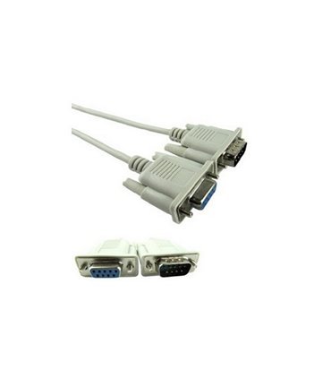 Кабель удлинитель RS232 COM DB9 папа-мама 3м (18216)