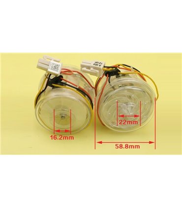 Высокоскоростной двухтурбинный вентилятор 12-24V (17012)