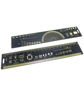 Линейка для электронщика в виде печатной платы 20см PCB Ruler (15591) Линейка для электронщика в виде печатной платы 20см PCB Ruler (15591)