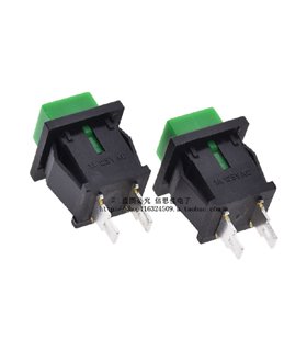Кнопка без фиксации DS-430 1A 125V зеленый цвет (18431) Кнопка без фиксации DS-430 1A 125V зеленый цвет (18431)