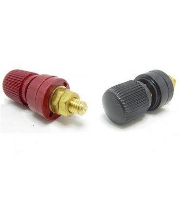 Клеммы на приборный блок 333 красная и черная 2шт 60A (15271)