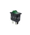 Переключатель зеленый KCD1-104 6A 250V (12013)