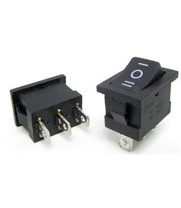 Трехпозиционный переключеталь KCD2 220V 6A 21*15мм (12022)