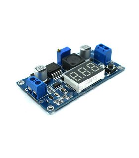 Понижающий DC-DC преобразователь LM2596 с вольтметром 4.5-40V до 1.5-35V (10777)