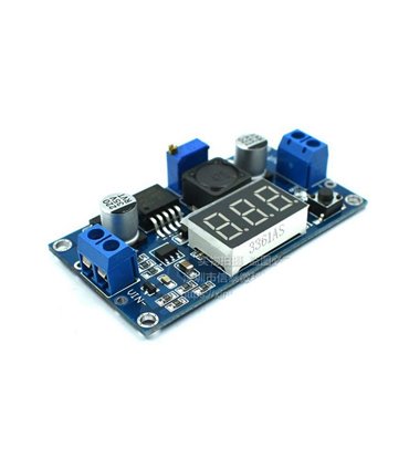 Понижающий DC-DC преобразователь LM2596 с вольтметром 4.5-40V до 1.5-35V (10777)