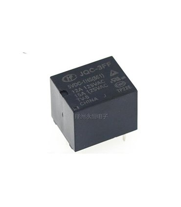 Силовое миниатюрное реле HF- JQC-3FF 5V Arduino PIC AVR (12741)