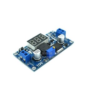 Понижающий DC-DC преобразователь LM2596 с вольтметром 4.5-40V до 1.5-35V (10777)