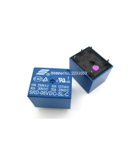 Реле электромагнитное SRD-06VDC-SL-C Arduino PIC AVR (12735)