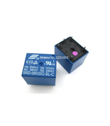 Реле электромагнитное SRD-06VDC-SL-C Arduino PIC AVR (12735)