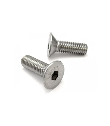 Винт потайная головка под шестигранник нержавейка 201 DIN7992 M6*10 25шт (17732)