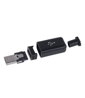 Штекер выход micro USB out разборный (11449)