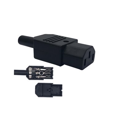Штекер сетевой EC320-C14 под кабель для удлинителя (16578)