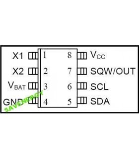 Микросхема часов реального времени DS1307Z SOP (10388)