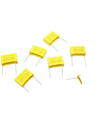 Предохранительный конденсатор переменного тока x2 0.1uf 275vac 18mm 10шт (16196)