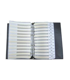 Набор SMD резисторов в книжке размер 0201 170 номиналов по 50 штук (19015)