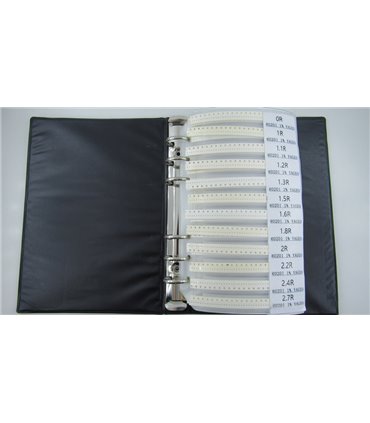 Набор SMD резисторов в книжке размер 0201 170 номиналов по 50 штук (19015)