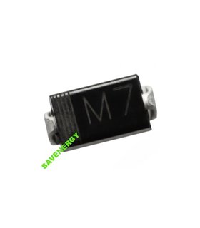 Диод 1N4007 1A 1000V M7 SMD SMA DO-214AC 10шт (10058)