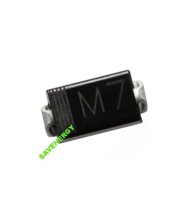 Диод 1N4007 1A 1000V M7 SMD SMA DO-214AC 10шт (10058)