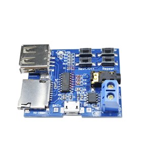 Плата стерео аудио плеер MP3 декодер USB micro SD (11123)