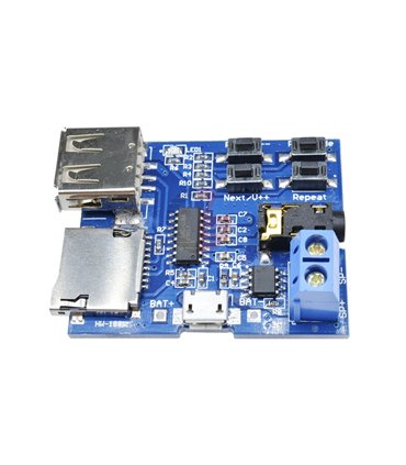 Плата стерео аудио плеер MP3 декодер USB micro SD (11123)