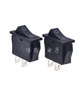 Переключатель монтажный KCD3-101N KCD3 черный 15A 250V (11878)