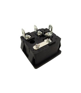 Разъем коннектор силовой под пайку AC 220V IN с предохранителем (12850)