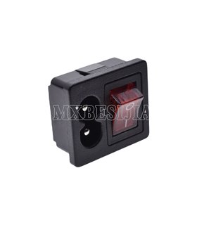 Разъем питания AC-180 с переключателем (19081) Разъем питания AC-180 с переключателем (19081)