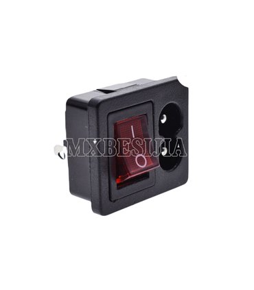 Разъем питания AC-180 с переключателем (19081)
