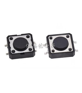 Тактовая кнопка без фиксации 12*12*4.3мм SMD 4P (12542)