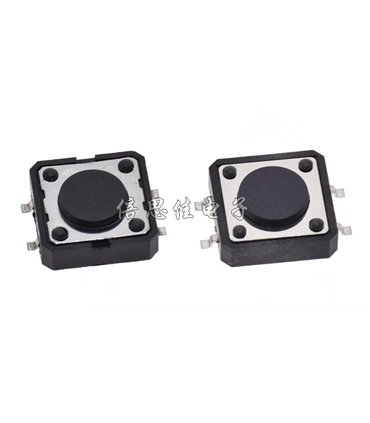 Тактовая кнопка без фиксации 12*12*4.3мм SMD 4P (12542)