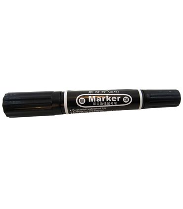 Большой перманентный маркер двухсторонний два размера пера (17536)