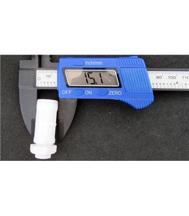 Кабельный ввод белый с резьбой 40*15мм (18574)