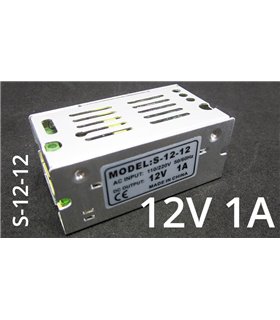 Импульсный блок питания трансформатор 12V 1A S-12-12 (15587) Импульсный блок питания трансформатор 12V 1A S-12-12 (15587)
