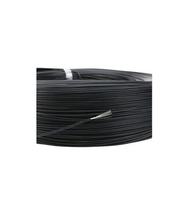 Изолированный кабель многожильный ПВХ 26AWG UL1007 черный 1м (14852)