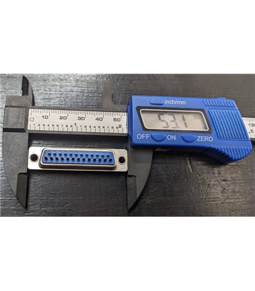 Монтажный разъем под кабель DB25 Female (19373)