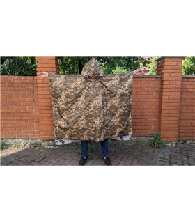 Тактический пончо дождевик всесезонный из ткани Фарадея (19789)