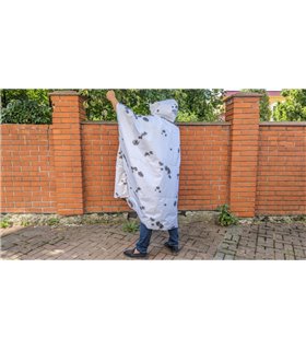 Тактический пончо дождевик всесезонный из ткани Фарадея (19789)