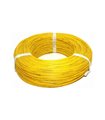 Монтажный кабель силиконовый 26awg UL3239 1.5мм 180С желтый 1м (16980)