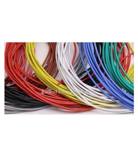 Монтажный кабель силиконовый 26awg UL3239 1.5мм 180С белый 1м (16981)