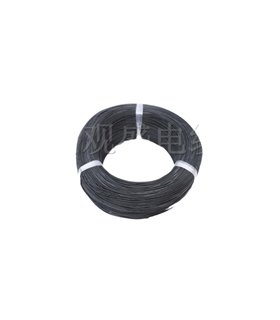 Изолированный кабель многожильный силикон 26AWG UL3239 3kV 180C черный 1м (14858)