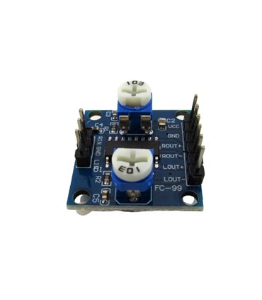 Плата цифрового усилителя с потенциометром громкости 5Wx2 стерео PAM8406 (17558)