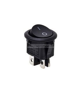 Переключатель круглый KCD1 две позиции 6A 250V 20мм (18496)