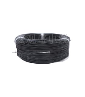 Изолированный кабель многожильный силикон 24AWG UL3239 3kV 180C черный 1м (14860)