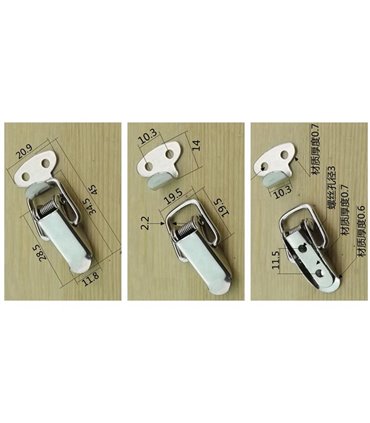 Пряжка застежка на ящик для инструментов 304 107 нержавеющая сталь (17452)