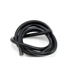 Кабель силиконовый термостойкий 10AWG 5.3кв.мм черный 1м (19203)