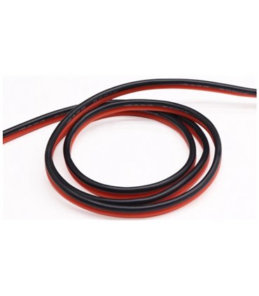 Кабель силиконовый термостойкий 10AWG 5.3кв.мм черный 1м (19203)